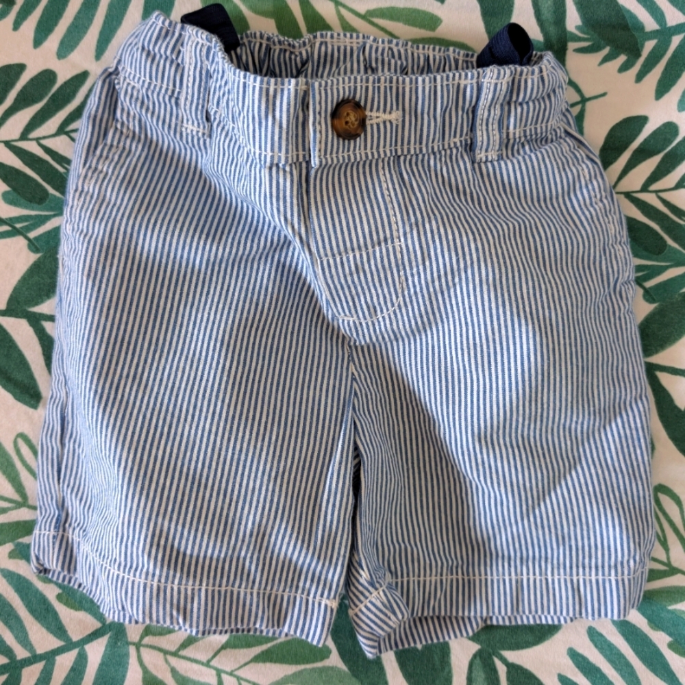 Carter's Blue and White Shorts Classic Summer Style